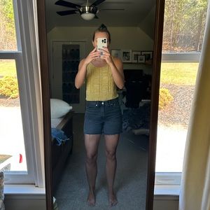 Madewell // relaxed mid-length jean shorts